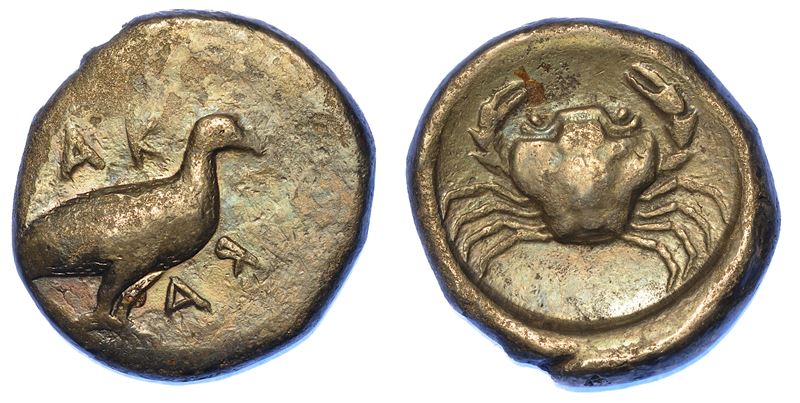 SICILIA - AGRIGENTO. Didracma, 490 a.C.  - Auction Numismatics - Cambi Casa d'Aste