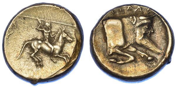 SICILIA - GELA. Didracma, 490-480 a.C.