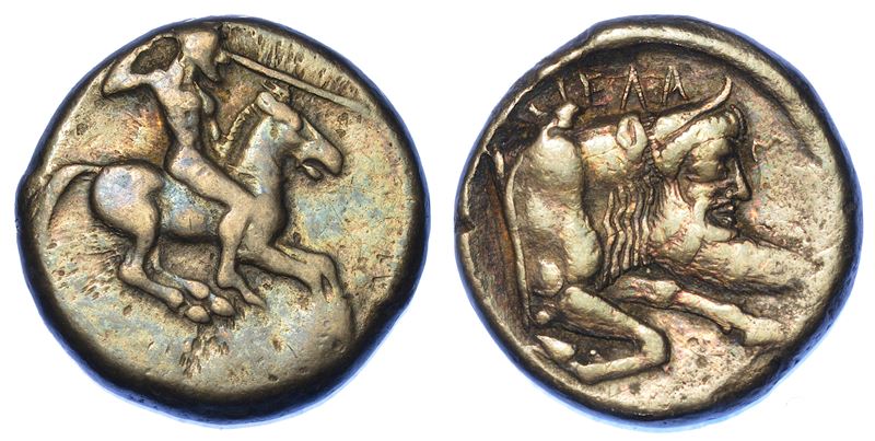 SICILIA - GELA. Didracma, 490-480 a.C.  - Auction Numismatics - Cambi Casa d'Aste