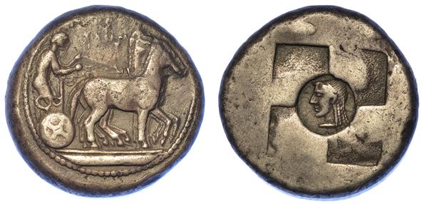 SICILIA - SIRACUSA. Tetradracma, 510-490 circa.
