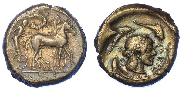 SICILIA - SIRACUSA. Tetradracma, 478-475 a.C.