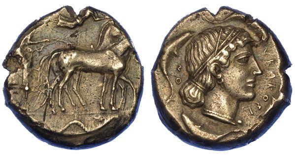 SICILIA - SIRACUSA. Tetradracma, 450-440 a.C.