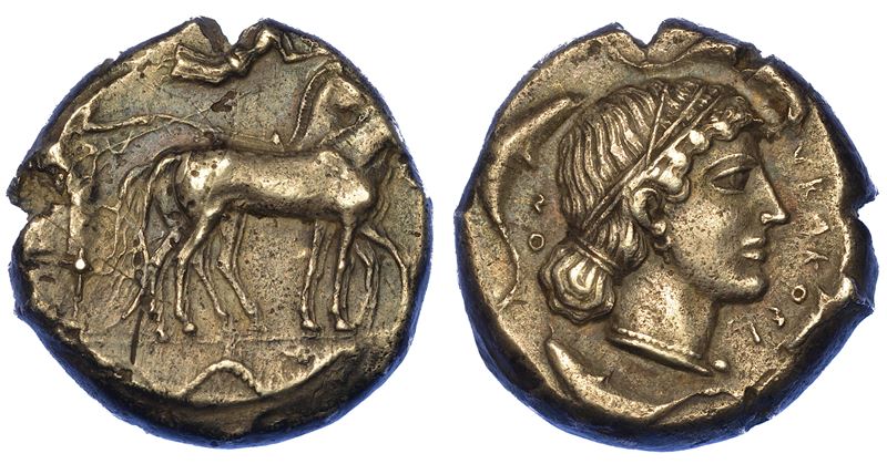 SICILIA - SIRACUSA. Tetradracma, 450-440 a.C.  - Asta Numismatica - Cambi Casa d'Aste