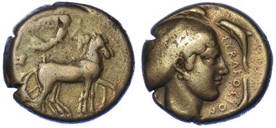 Sicilia - Siracusa. Tetradracma, 420-415 a.C.
