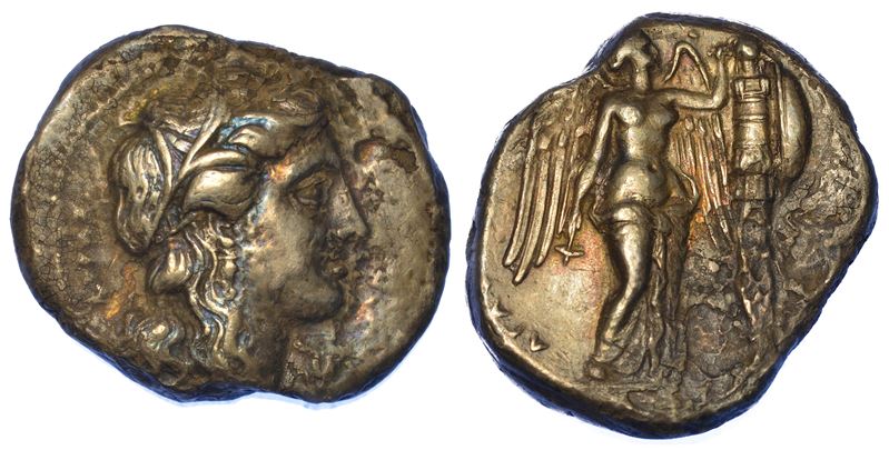 SICILIA - SIRACUSA. Tetradracma, 310-304 a.C.  - Auction Numismatics - Cambi Casa d'Aste