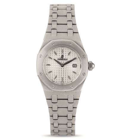 Royal Oak Lady in Acciaio con Movimento al Quarzo Indicazione della Data