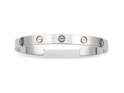 Cartier, Bracciale “Love” in oro bianco 750/1000, numerazione RA 5842