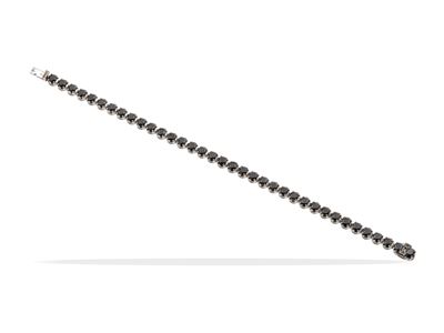 Bracciale Tennis con Diamanti Neri