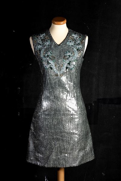 Louis Vuitton Abito Color Argento in Lana e Acrilico - Codice Identificativo N. Rw181b Hdl Fedb54...