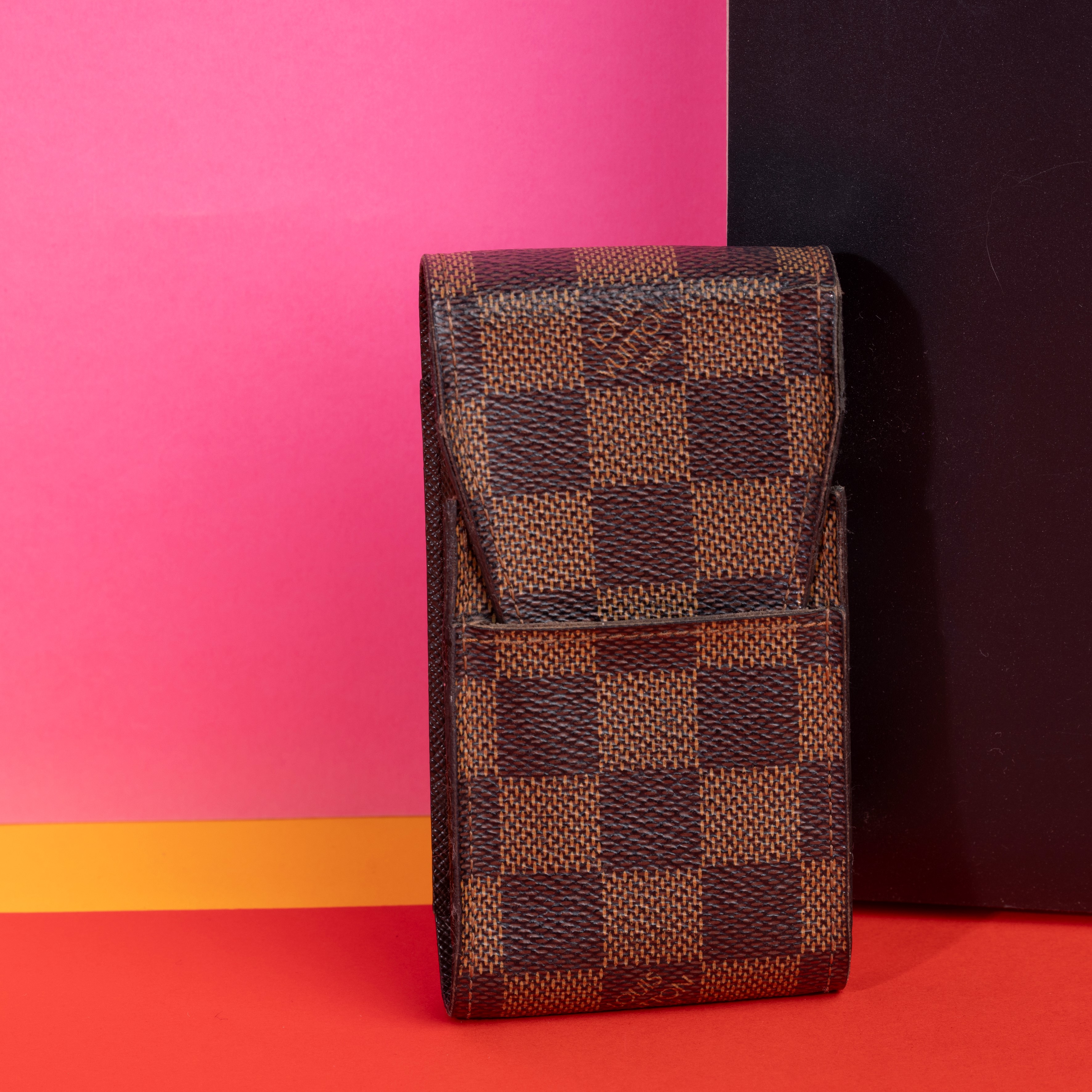 Louis Vuitton Porasigarette o Fazzoletti in Canvas Damier, Nos