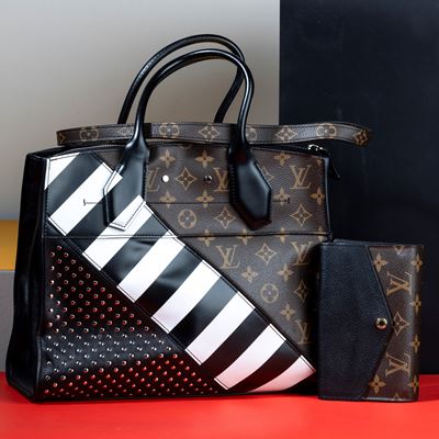 Louis Vuitton Calfskin City Steamer Monogram Canvas Collection in Parte Tela Monogram e in Parte ...