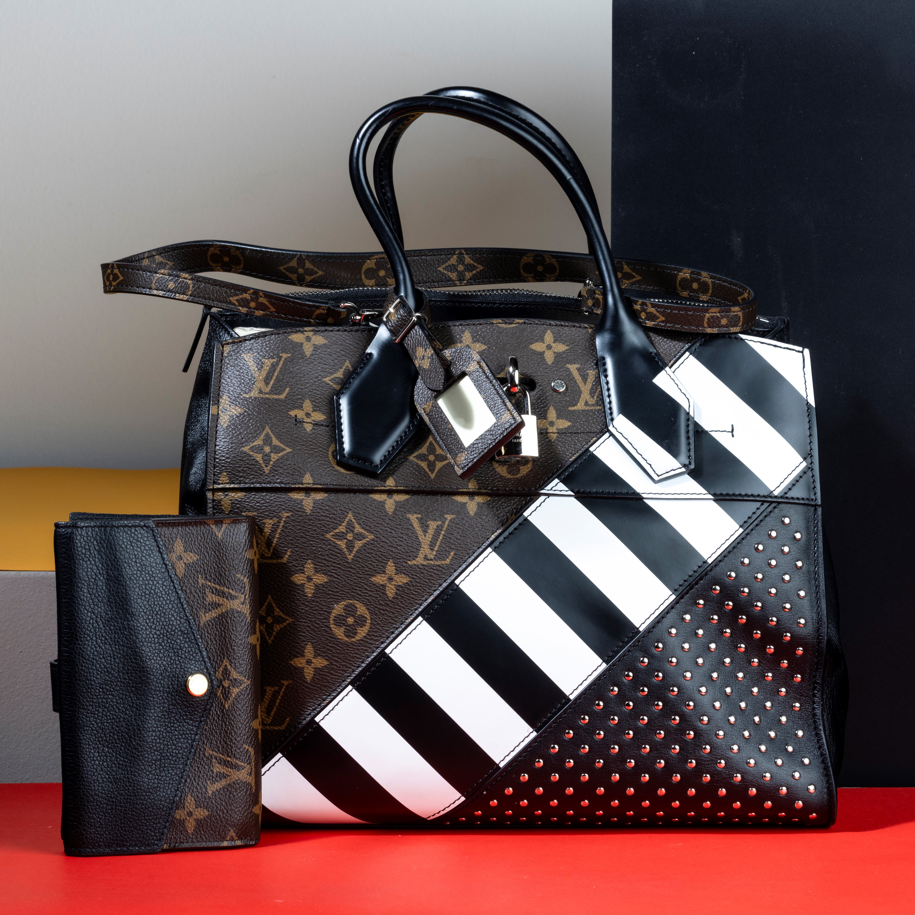 Louis Vuitton Calfskin City Steamer Monogram Canvas Collection in Parte Tela Monogram e in Parte ...