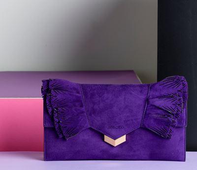 Jimmy Choo Pochette in Pelle, Difetti, in Ottime Condizioni, con Certificato di Autenticità, Dust...