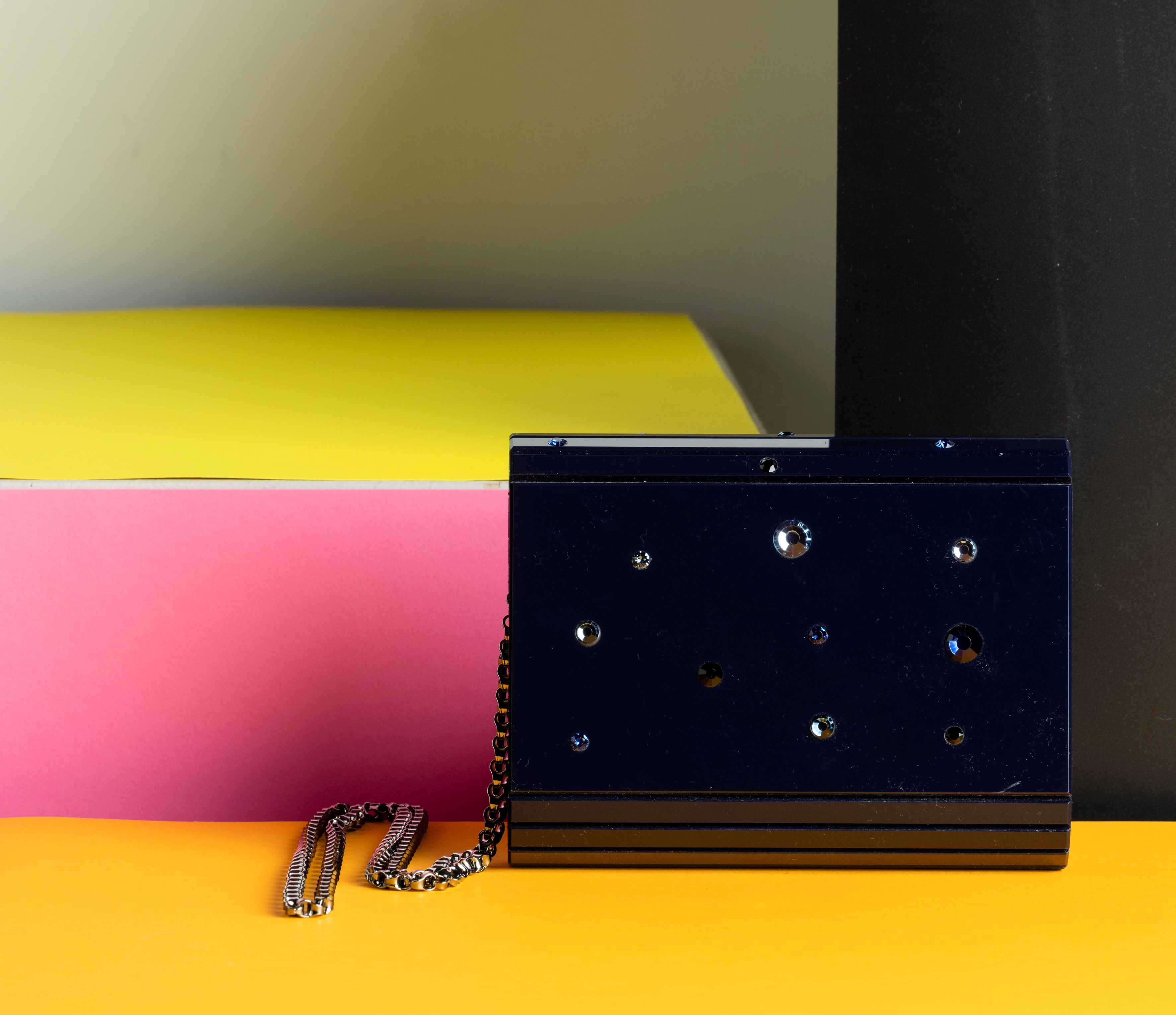 Jimmy Choo Candy Mya Pochette a Tracolla Rigida in Acrilico e Decorazioni, Difetti, in Ottime Con...