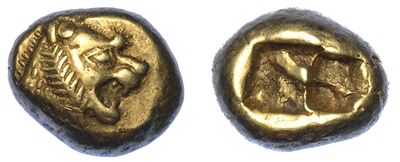 Lidia - Sardi. Statere in Elettro (re Incerto Prima del 561 A. C.).