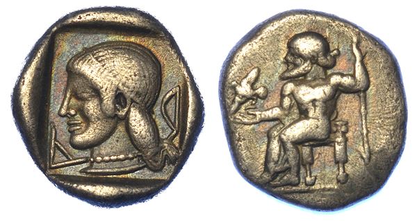 ARKADIA - LEGA ARCADICA. Obolo, circa 480-470 a.C. Kleitor.
