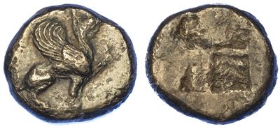 Ionia - Theos. Statere, 450-425 a.C.