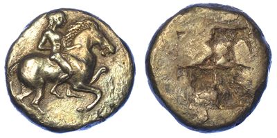 Ionia - Eretria. Didracma, 500-480 a.C.