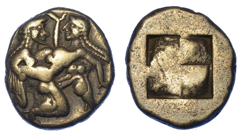 ISOLE AL LARGO DELLA TRACIA - THASOS. Statere, 500-463 a.C.  - Auction Numismatics - Cambi Casa d'Aste