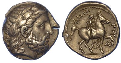 Regno di Macedonia. Filippo II, 359-336 a.C. Tetradracma. Anfipoli.