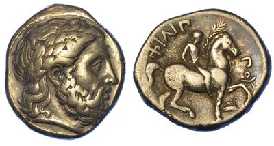 Regno di Macedonia. Filippo II, 359-336 a.C. Tetradracma. Anfipoli.