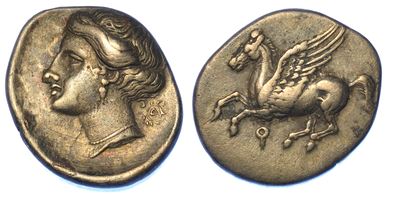 Corinzia - Corinto. Dracma, 345-307 a.C.