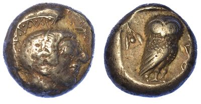 Attica - Atene. Tetradracma, 530-500 a.C.