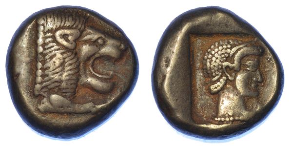 CARIA - CNIDO. Dracma, 520-495 a.C.