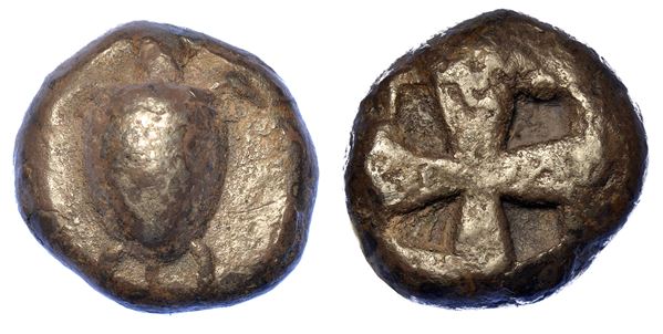 ISOLE AL LARGO DELL'ATTICA - EGINA. Statere, 500-490 a.C.