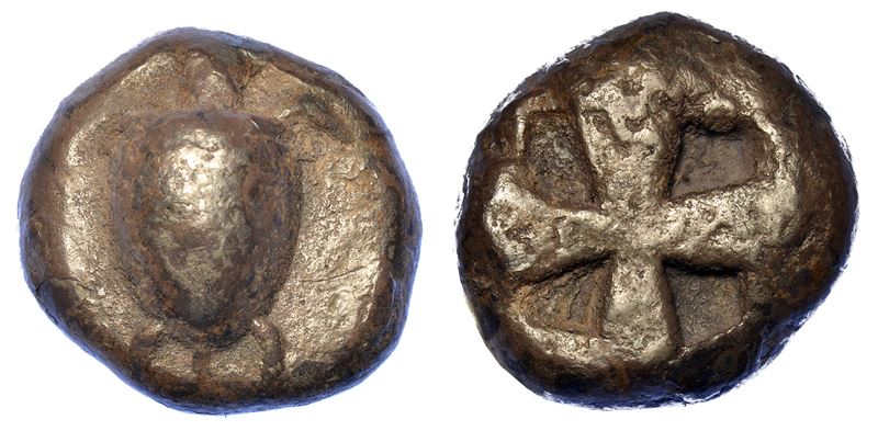ISOLE AL LARGO DELL'ATTICA - EGINA. Statere, 500-490 a.C.  - Asta Numismatica - Cambi Casa d'Aste