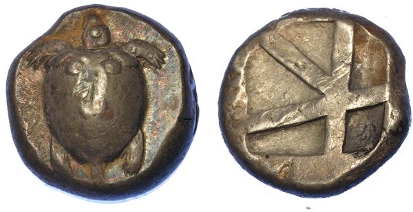 ISOLE AL LARGO DELL'ATTICA - EGINA. Statere, 500-490 a.C.