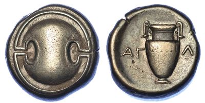 Beotia - Tebe. Statere, 379-338 a.C.