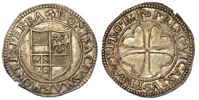 Casale. Bonifacio II Paleologo, 1518-1530. Testone.