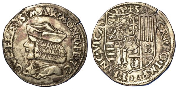 CASALE. GUGLIELMO II PALEOLOGO, 1494-1518. Testone.