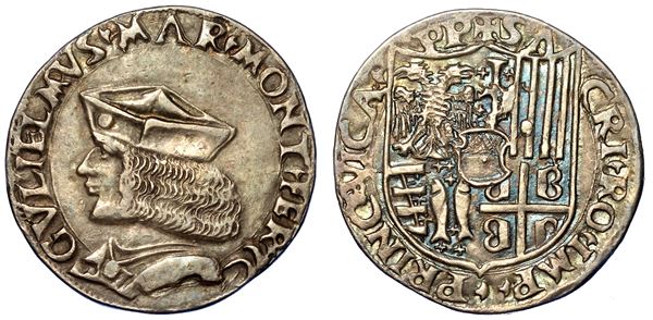 CASALE. GUGLIELMO II PALEOLOGO, 1494-1518. Testone.