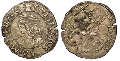 Casale. Guglielmo II Paleologo, 1494-1518. Cavallotto.