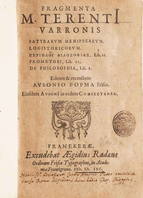 Petri halloix et Societate Iesu Anthologia poetica graeco latina... Leuven 1617