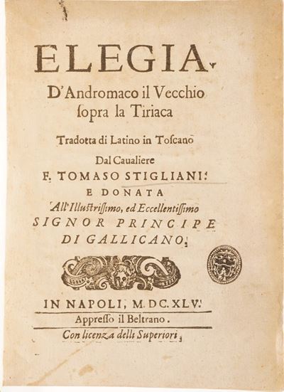 Antonio Pellegrini della Vita Solitaria Et De lo Sprezzamento della Morte...venezia, 1548