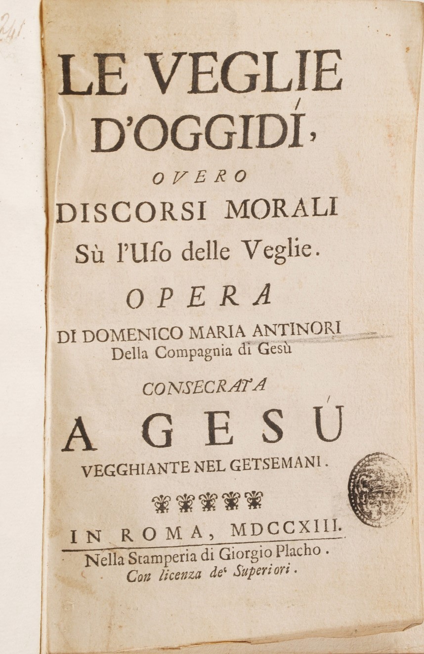 Antonio Pellegrini della Vita Solitaria Et De lo Sprezzamento della Morte...venezia, 1548