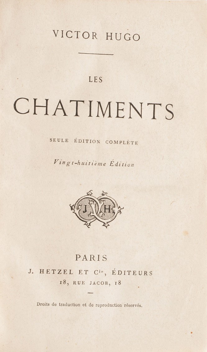 Victor Hugo Les Chatiments, Parigi