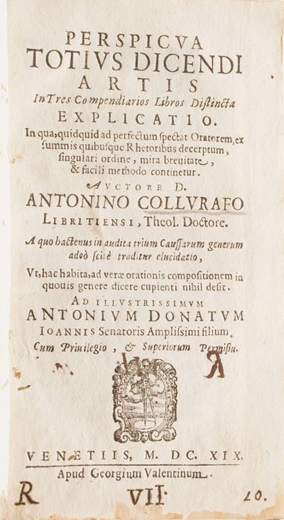 Antonio Casilio Introductio in Aristotelis Logicam, Roma 1529