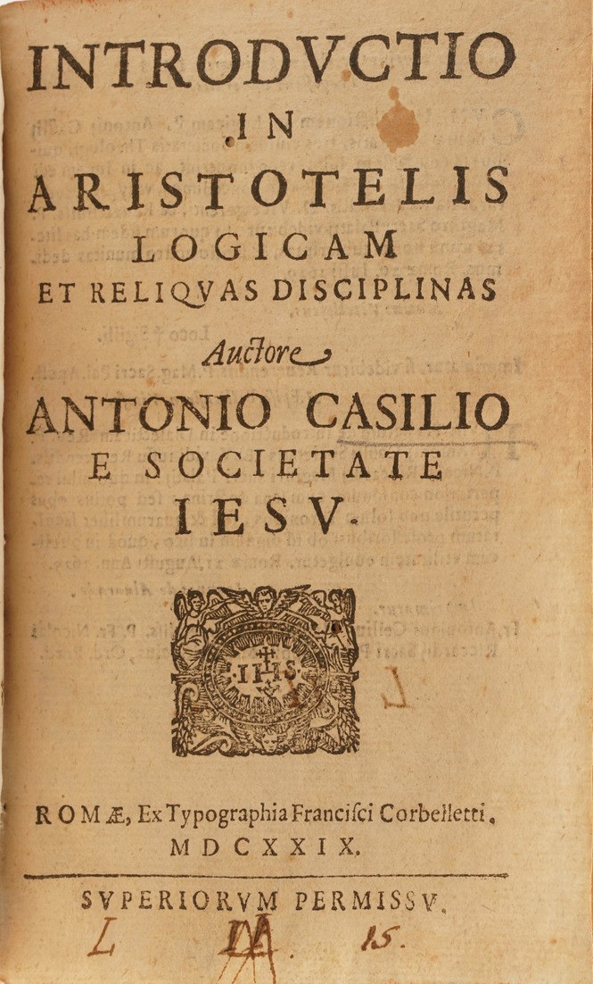 Antonio Casilio Introductio in Aristotelis Logicam, Roma 1529