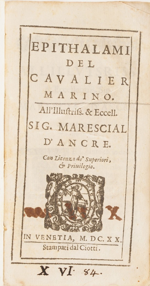 Cesare Caporali Opere Poetiche... Perugia, 1642