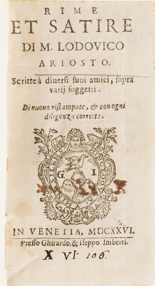 Cesare Caporali Opere Poetiche... Perugia, 1642