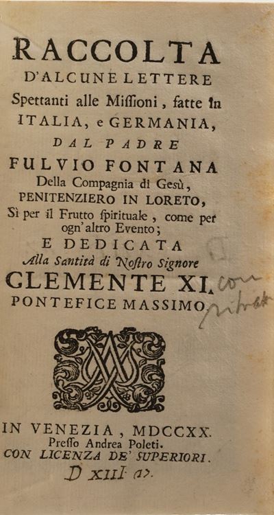 Bernardino Santinelli la Vergine Sposa Ad Opera,in Venetia 1645