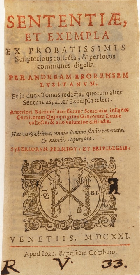 Raccolta di Volumi Miscellanei dal XVI al XIX Sec.