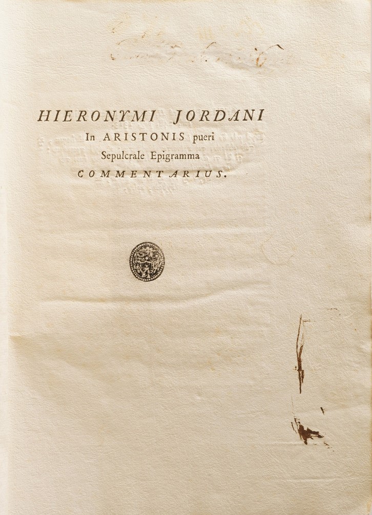 Raccolta di Volumi Miscellanei dal XVII al XVIII Sec.