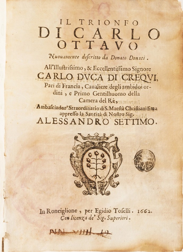 Raccolta di Volumi Miscellanei dal XVII al XVIII Sec.