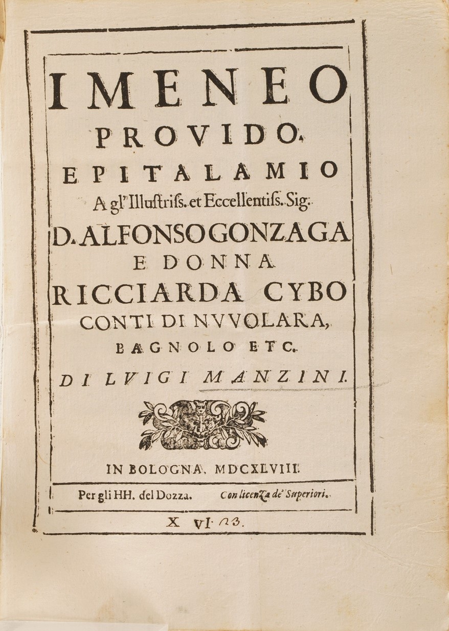 Raccolta di Volumi Miscellanei dal XVII al XIX Sec.