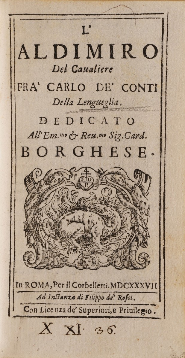 Francesco Loredano L’adamo... Venezia 1640